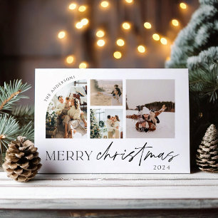 Carte de vacances photo minimaliste moderne