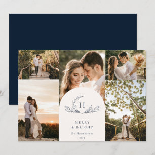 Carte de vacances photo Monogramme 5