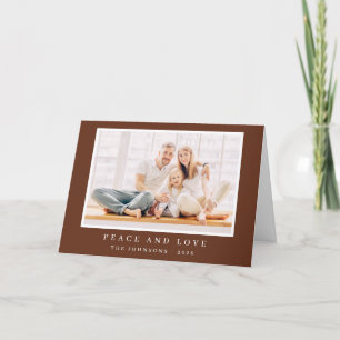 Carte de vacances photo personnalisée de Noël simp
