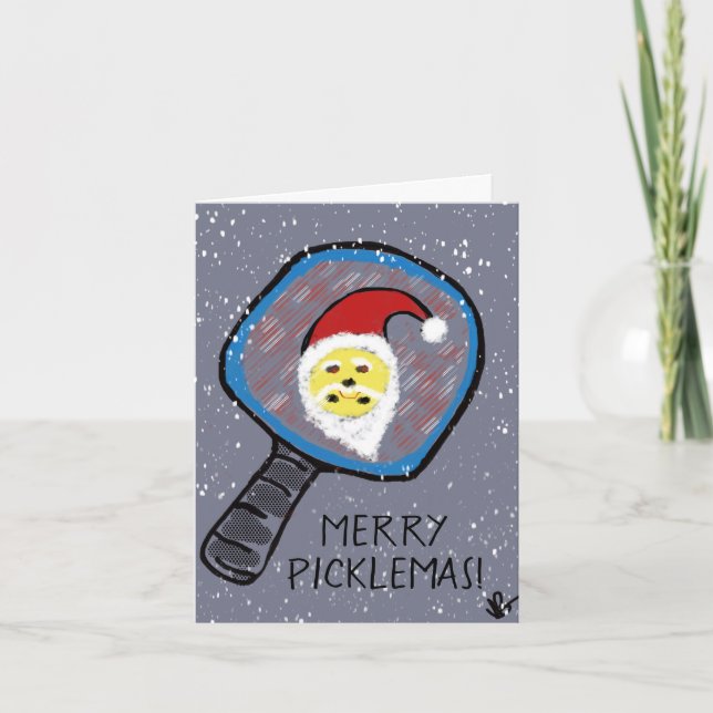Carte de vacances Pickleball (Devant)