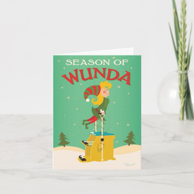 Carte de vacances Pilates - Saisons de Wunda (Devant)