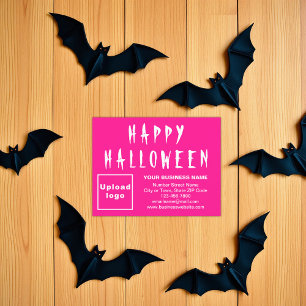 Carte de vacances Pink Pat Business Halloween