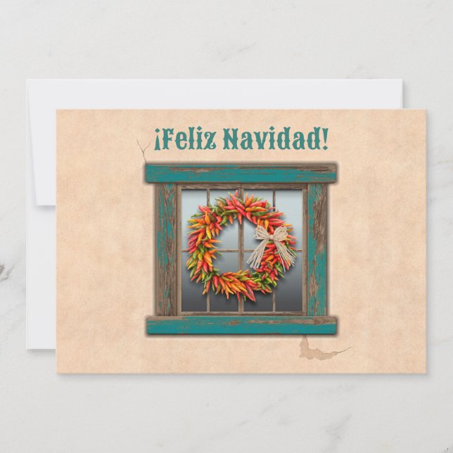 Carte de vacances Plat Ristra Wreath (Devant)