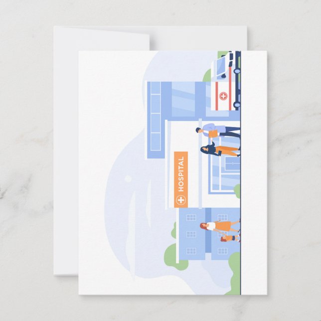 Carte de vacances plat, taille : 4,25 po x 5,5 po, (Devant)