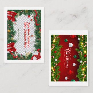 Carte de vacances plat, taille : 4,25 po x 5,5 po,
