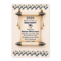 Carte de vacances plate - Invitation défilante mod
