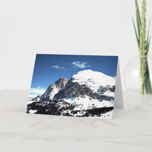Carte de vacances Plattkofel et Langkofel Italie (Devant)