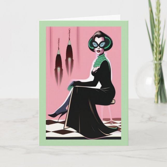 Carte de vacances pliée (Devant)