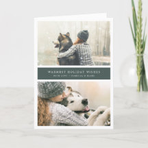 Carte de vacances pliée deux fois plus agréable