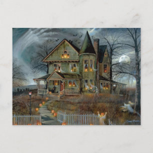 Carte de vacances pliée Joyeux Halloween