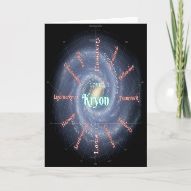 Carte de vacances pliée Kryon Galaxy (Devant)