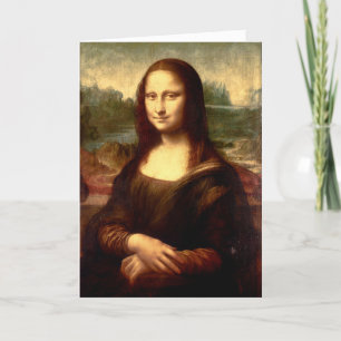 Carte de vacances pliée Mona Lisa