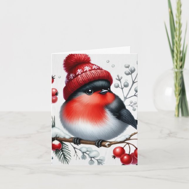 carte de vacances pliée oiseau 2 (Devant)