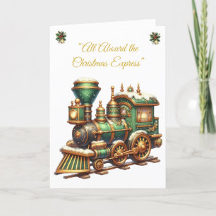 Carte de vacances pliée - Splendor de Noël victori