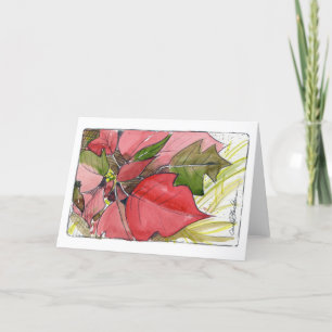 Carte de vacances Poinsettia
