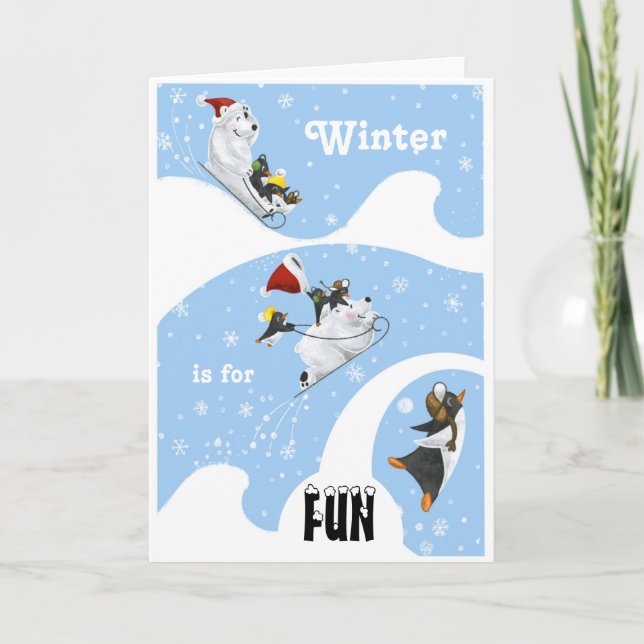 Carte de vacances Polar Friends (Devant)