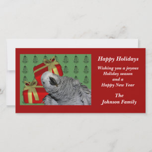 Carte de vacances pour animaux de Noël pour animau