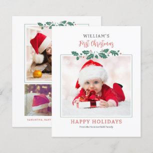 Carte de vacances pour bébé de Noël Budget First C