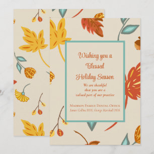 Carte de vacances pour bons thanksgivings