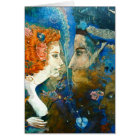 carte de vacances pour des amants