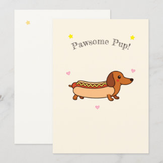 Carte de vacances pour hot-dog