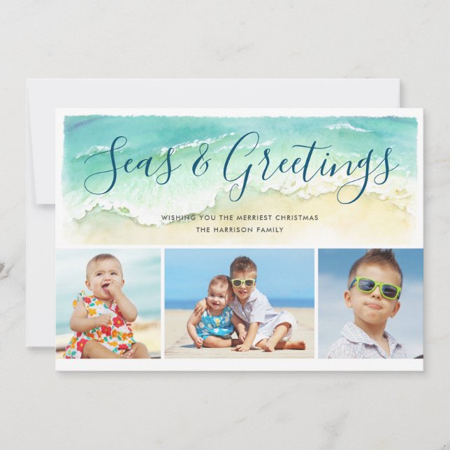 Carte de vacances pour la plage Seas & Grets (Devant)
