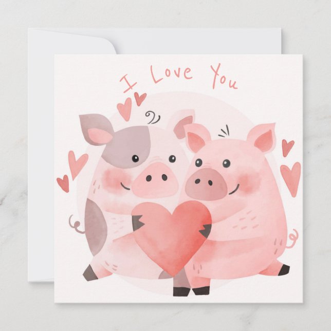 Carte de vacances pour la Saint Valentin (Devant)