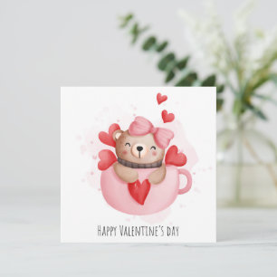 Carte de vacances pour la Saint Valentin