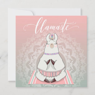 Carte de vacances pour lama