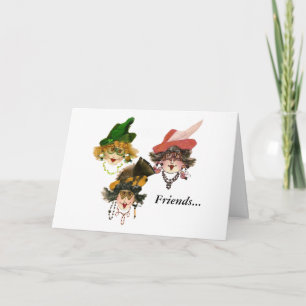 Carte de vacances pour les amis de Noël