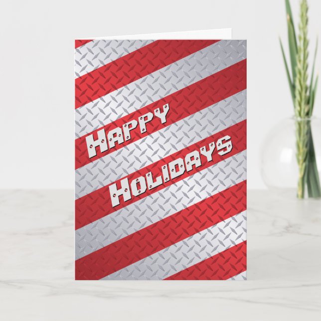 Carte de vacances Red Strid Diamond Plate (Devant)