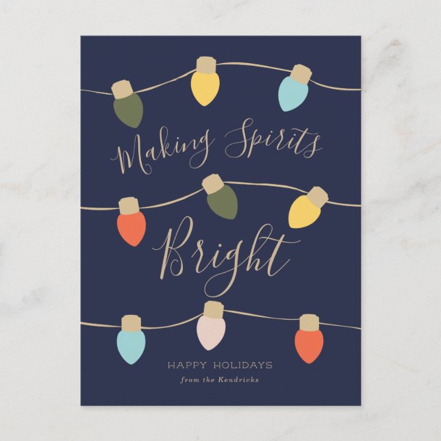 Carte de vacances Retro Twinkles (Devant)