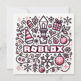 Carte de vacances Robloxo's mignonne et festive po