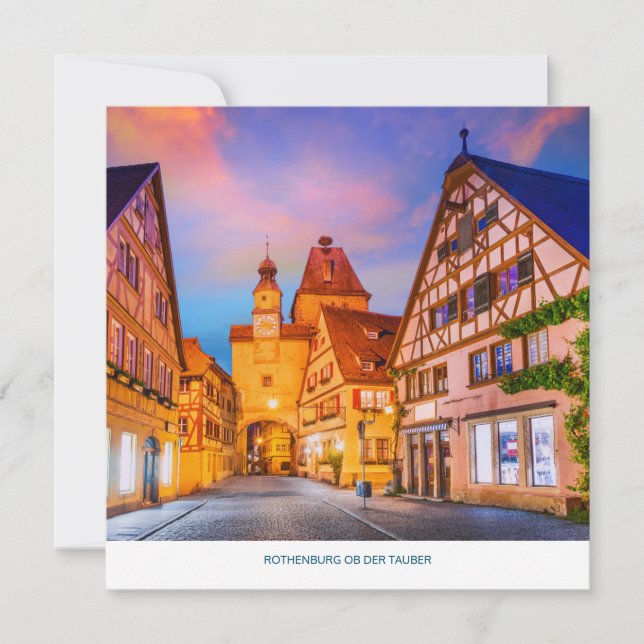 Carte de vacances Rothenburg ob der Tauber (Devant)