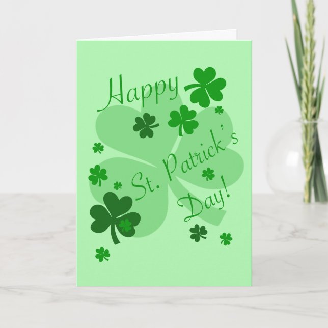 Carte de vacances Saint Patrick’s Day Blessing (Devant)