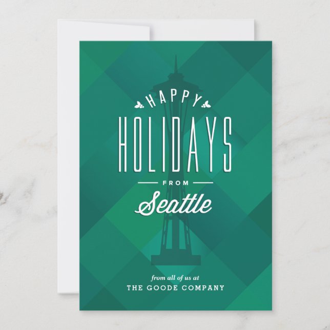 Carte de vacances *Salutations de Seattle* (Devant)