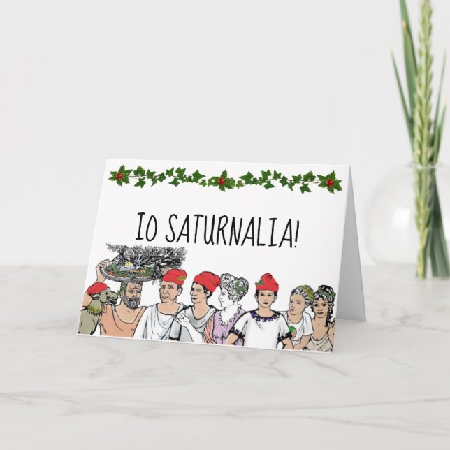 Carte de vacances Saturnalia (Devant)