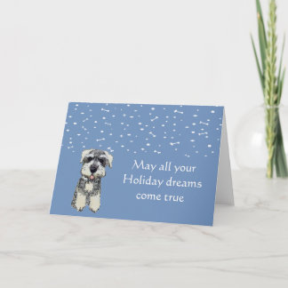 Carte de vacances Schnauzer