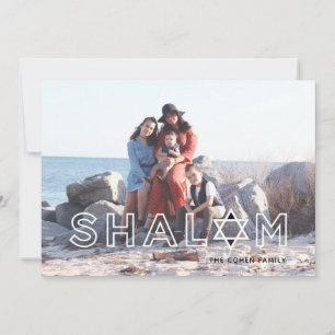 Carte de vacances Shalom Star Hanoukka