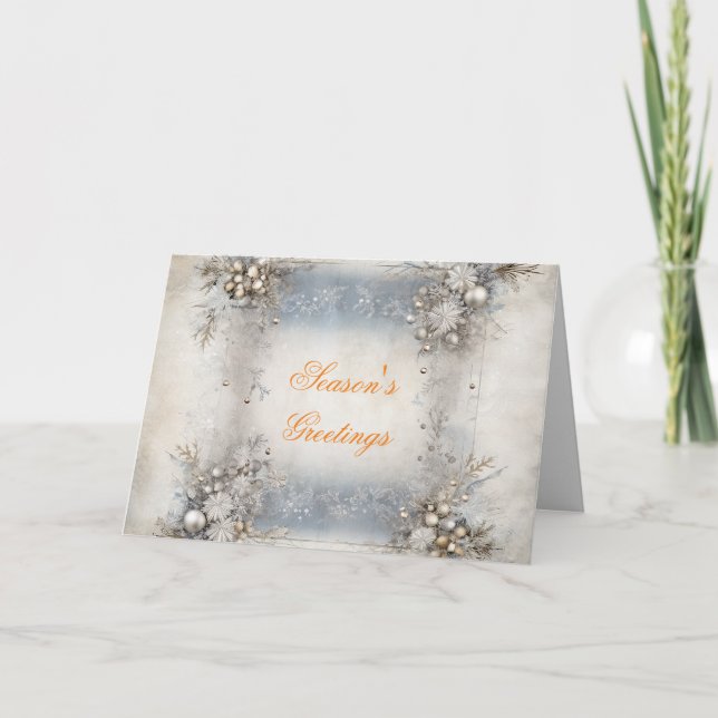 CARTE DE VACANCES SILVER BELLS (Devant)