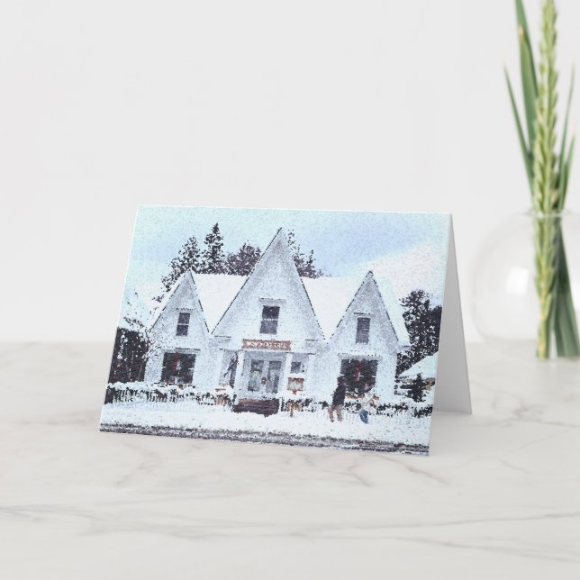 Carte de vacances Snowy Vermont (Devant)