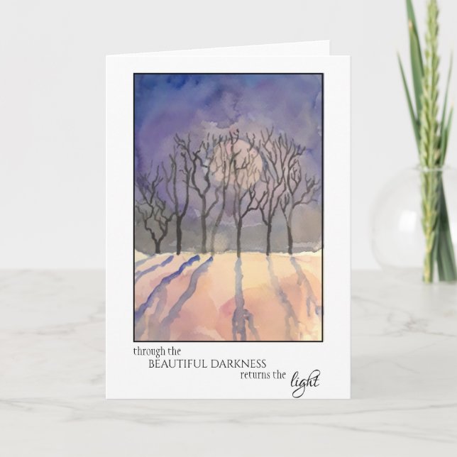 Carte de vacances Solstice (Devant)
