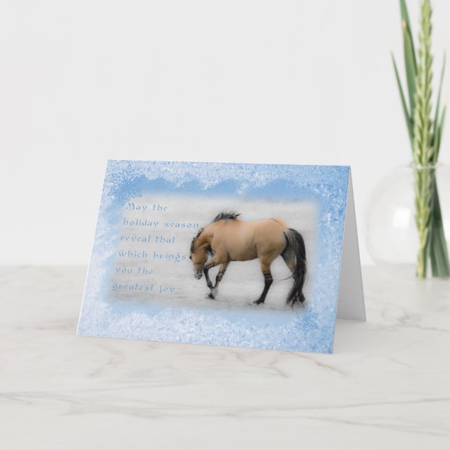 Carte de vacances Sorraia Mustang Don Juan - 5x7 (Devant)