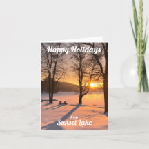Carte de vacances Sunset Lake