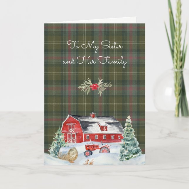 Carte de vacances Sutherland Clan Tartan Tartan (Devant)