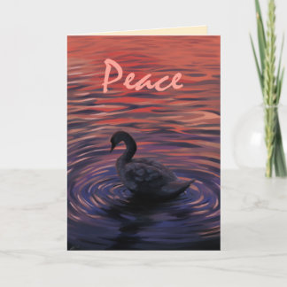 Carte de vacances Swan paisible