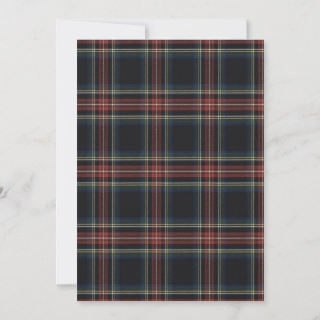 Carte de vacances Tartan Flat (Devant)