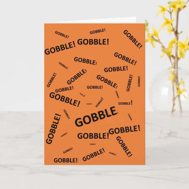 Carte de vacances Thanksgiving (Fleur jaune)