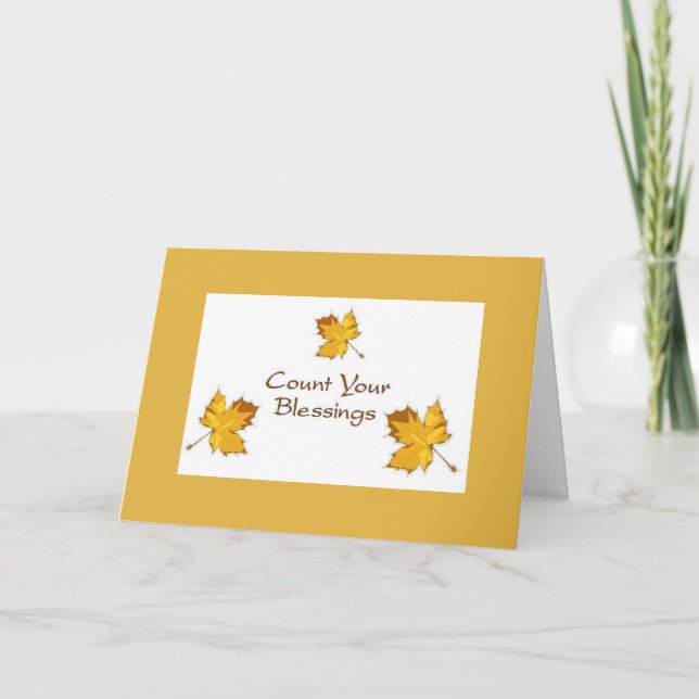 Carte de vacances Thanksgiving (Devant)
