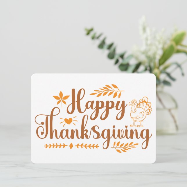 Carte de vacances Thanksgiving (Debout devant)